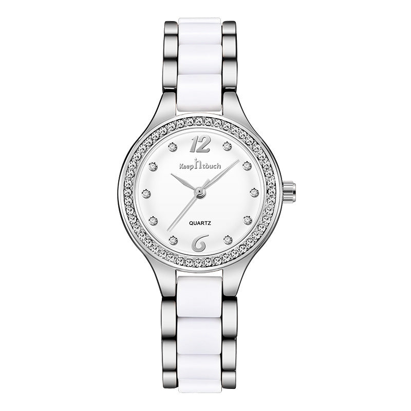 Luxury Diamond Ceramic Watch