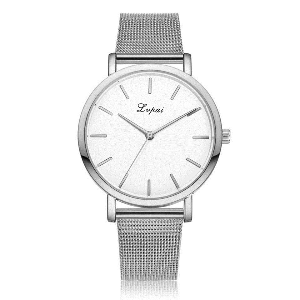 Marble Mesh Band Watch