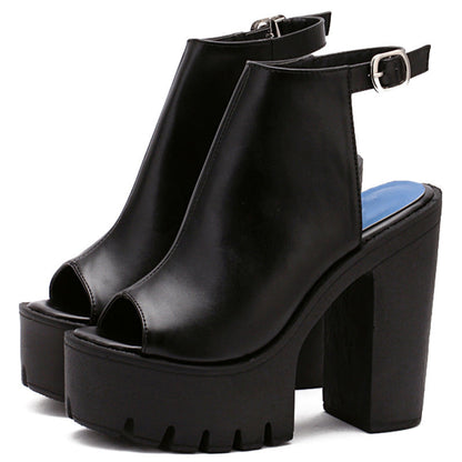 SummerEase Chunky Heel Sandals