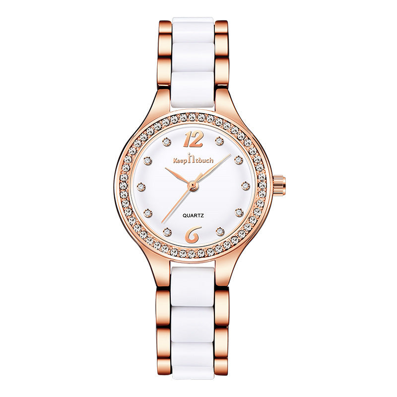 Luxury Diamond Ceramic Watch