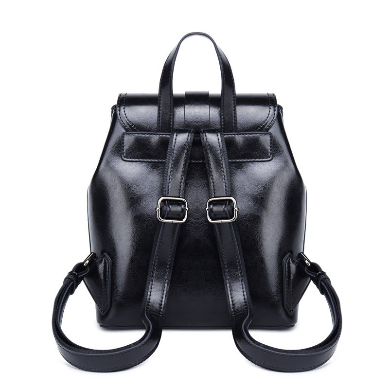 Fashion Stitch Leather Backpack