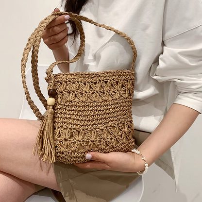 Woven Straw Summer Crossbody