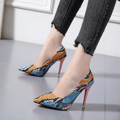 Exotic Snake Print Stilettos
