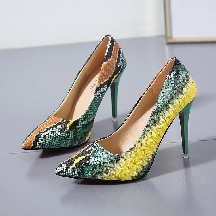 Exotic Snake Print Stilettos