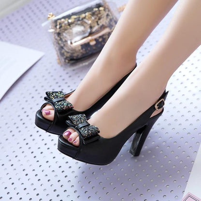 Statement Bow Platform Heels