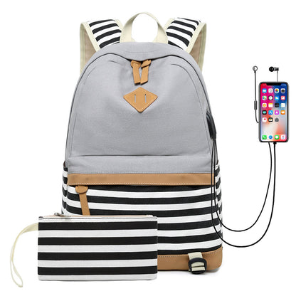 SeoulMuse Canvas Chic – Bolso Estampado Estilo Coreano para Reinas Urbanas