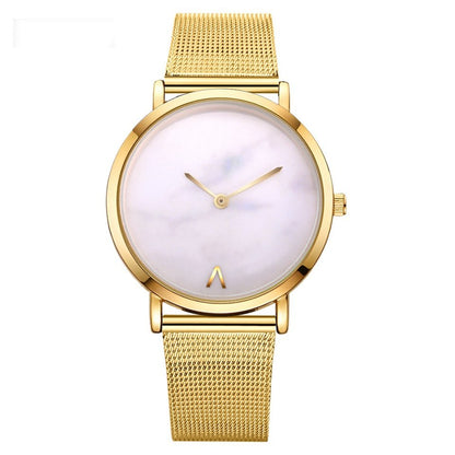 Marble Mesh Band Watch