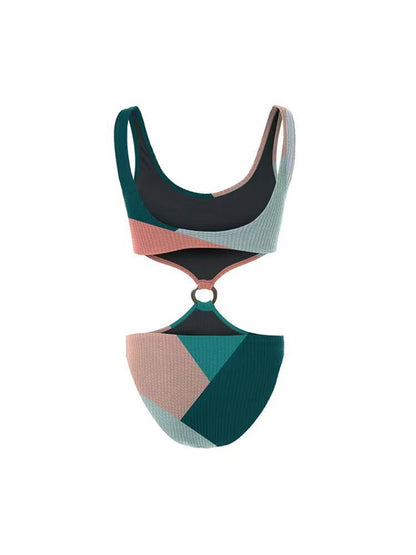 Enchanted Waves Contrast Bikini Set