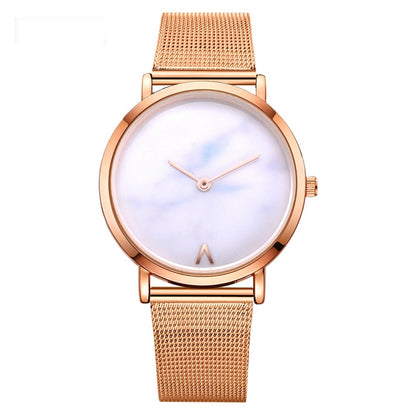 Marble Mesh Band Watch