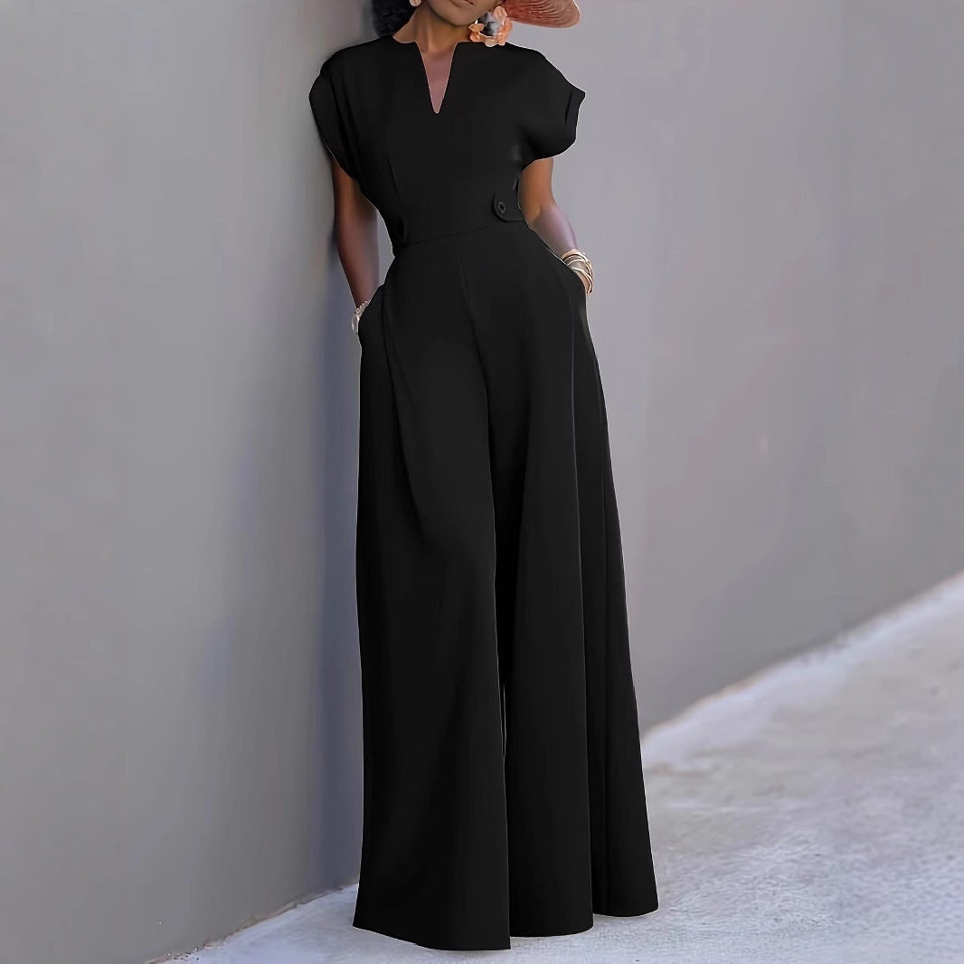 High-Waist Wide-Leg Jumpsuit