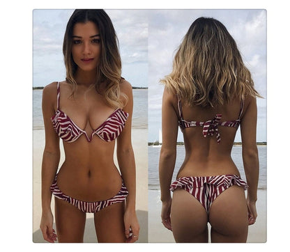 Radiance Glow Striped Bikini