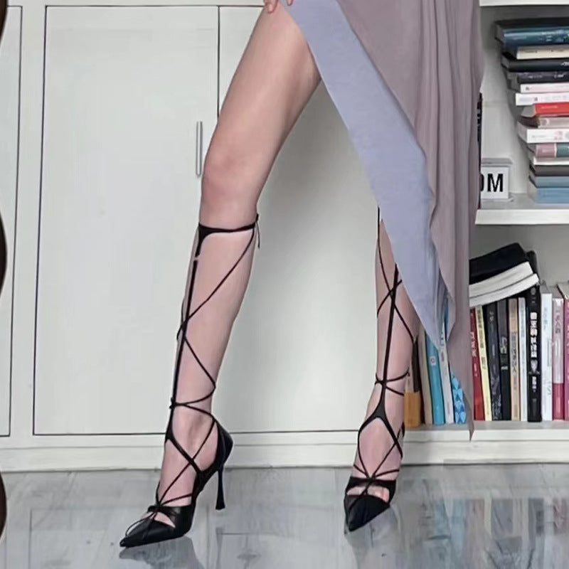 Minimalist Buckle Strap Heels