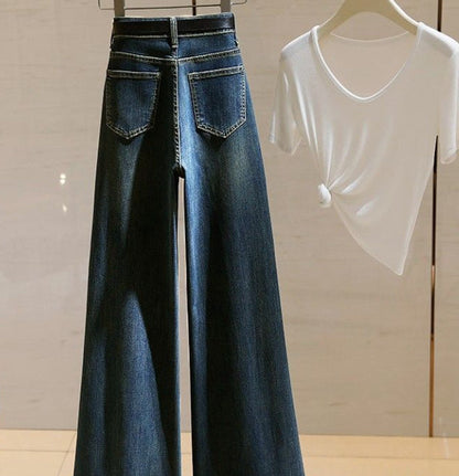 Retro Stretch Slim Flared Pants