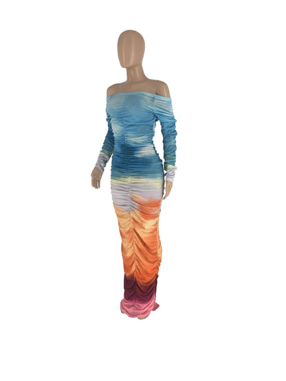BellaViva Printed Elegance Dress