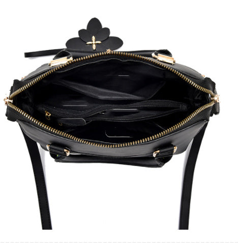 Embroidered Flower Messenger Bag