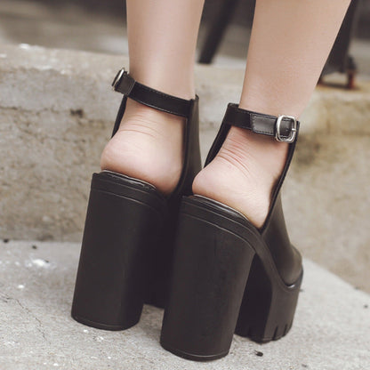 SummerEase Chunky Heel Sandals